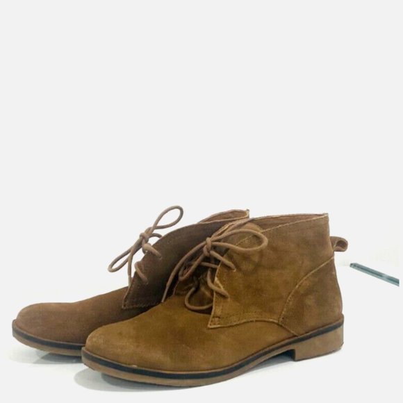 Lucky Brand Tan Suede Booties 7.5 - Picture 1 of 7